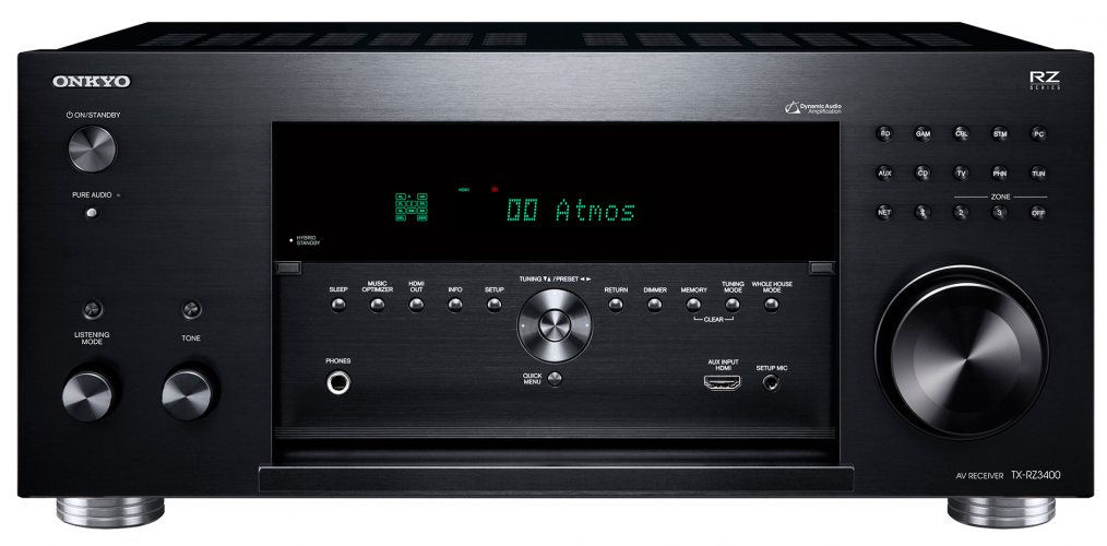 Onkyo TX-RZ3400 (Black) передняя панель